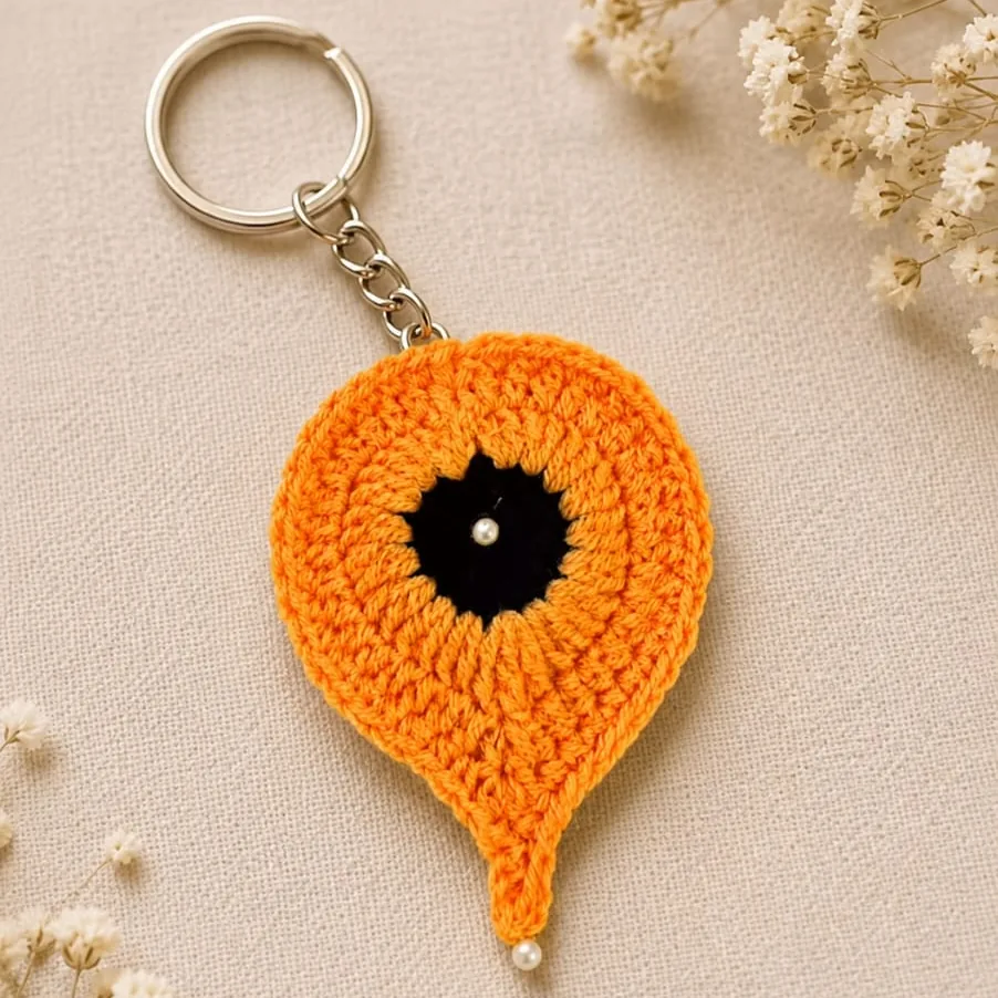 Handmade Crochet Mauli Keychain